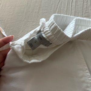 Gap white linen pants